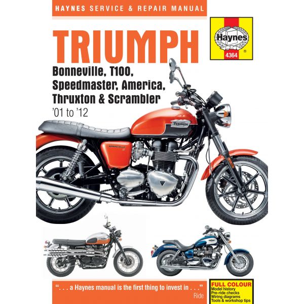 Bonneville 01-15 Revue technique Haynes TRIUMPH Anglais