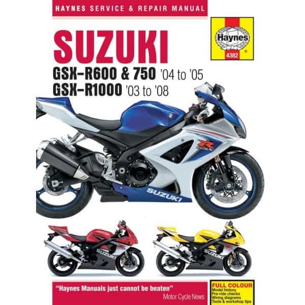 GSX-R 600 750 1000 03-05 Revue technique Haynes SUZUKI Anglais