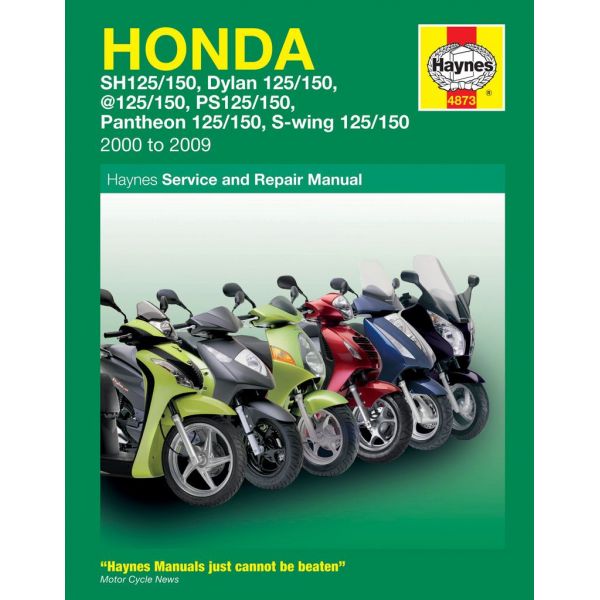 Scooters 125 SH SES 00-09 Revue technique Haynes HONDA Anglais