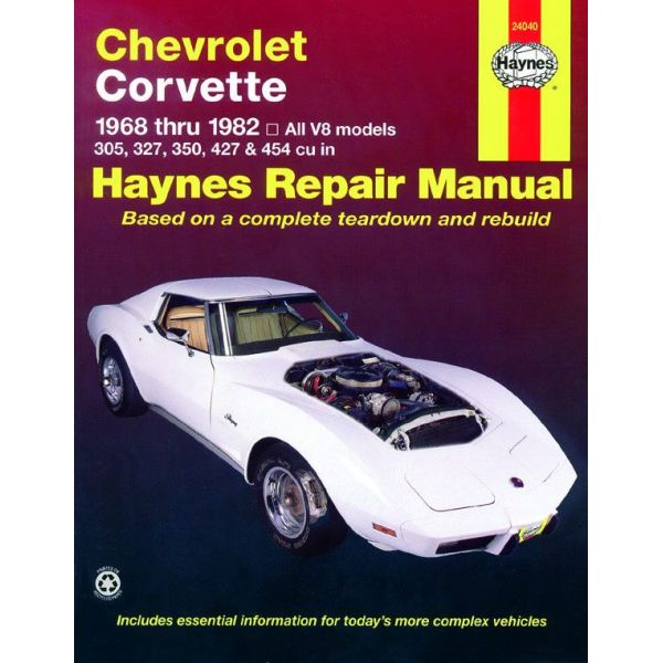 Corvette 68-82 Revue technique Haynes CHEVROLET Anglais