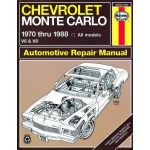 Monte Carlo 70-88 Revue technique Haynes CHEVROLET Anglais