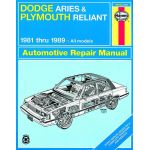 Aries  Reliant 81-89 Revue technique Haynes DODGE PLYMOUTH Anglais