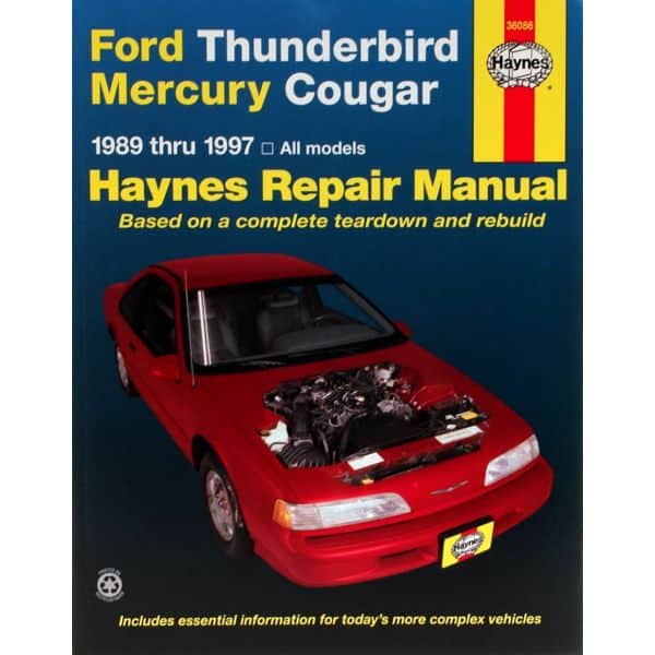 Thunderbird Cougar  89-97 Revue technique Haynes FORD MERCURY Anglais