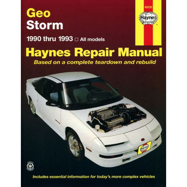 Storm 90-93 Revue technique Haynes GEO Anglais