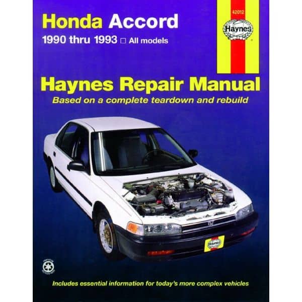 Accord 90-93 Revue technique Haynes HONDA Anglais
