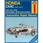 Civic 1500 CVCC 75-79 Revue technique Haynes HONDA Anglais