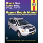 Pilot Ridgeline MDX Revue technique Haynes HONDA Anglais