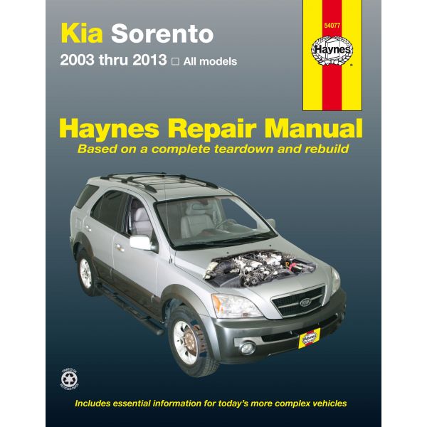 Sorento 03-13 Revue technique Haynes KIA Anglais