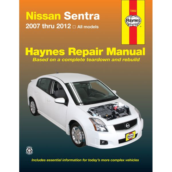 Sentra 07-12 Revue technique Haynes NISSAN Anglais