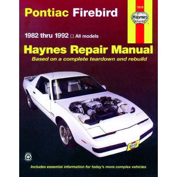 Firebird 82-92 Revue technique Haynes PONTIAC Anglais