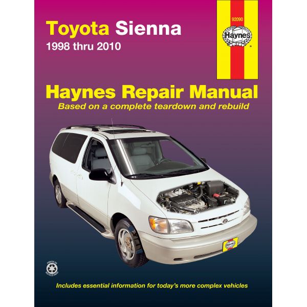 Sienna 98-10 Revue technique Haynes TOYOTA Anglais