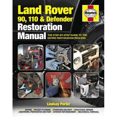 Land Rover 90 110 Defender Restoration Revue technique Haynes Anglais