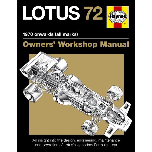 LOTUS 72 OWNERS MANUAL PAPERBACK  Revue technique Haynes Anglais