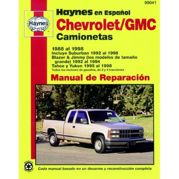 Pick-up 88-98 Revue technique Haynes CHEVROLET Espagnol