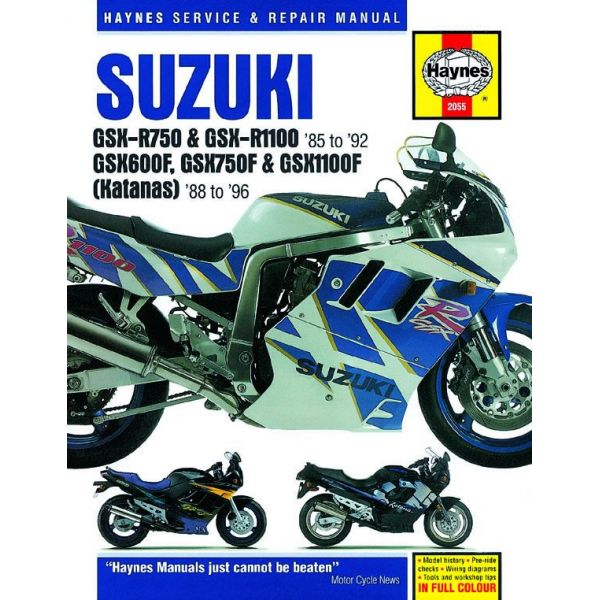 GSX-R 750 1100 GSXF 600 750 1100 86-92 SUZUKI Anglais