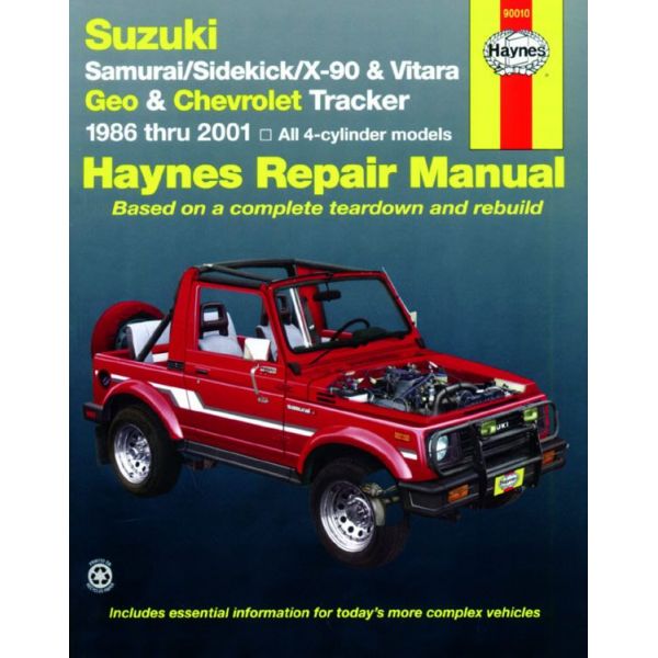 Samuraï Vitara 86-01 Revue Technique Haynes SUZUKI Anglais