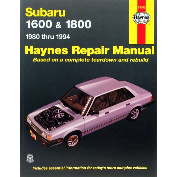 1600 1800 Pick-up Loyale Revue Technique Haynes SUBARU Anglais