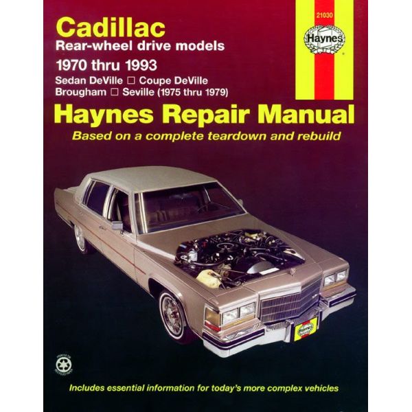 DeVille Coupe Sedan 70-93 Revue technique Haynes CADILLAC Anglais