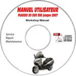 X9 EVOLUTION 500 -07 Manuel Utilisateur CDROM PIAGGIO FR