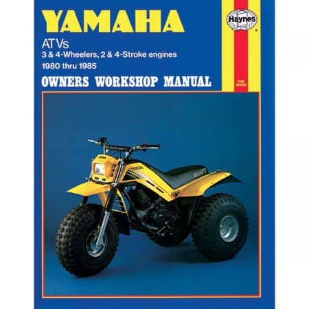 ATVs Repair Manual covering 3 and 4 wheelers 2 and 4 stroke engines 80-85. Revue technique Haynes YAMAHA Anglais