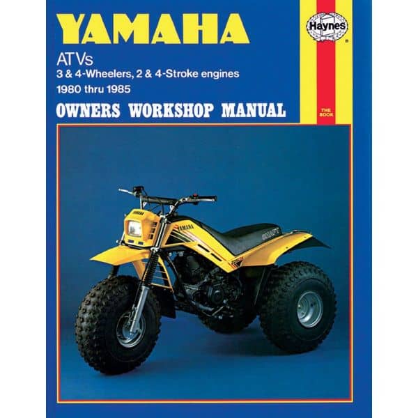 ATVs Repair Manual covering 3 and 4 wheelers 2 and 4 stroke engines 80-85. Revue technique Haynes YAMAHA Anglais