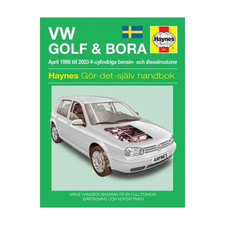 VW Golf IV Bora 98-03 Swedish Revue technique Haynes