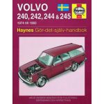 Volvo 240 242 244 245 74-93 svenske utgayva Swedish Revue technique Haynes