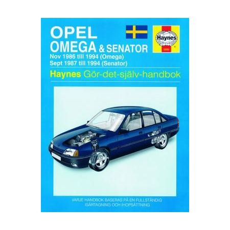Opel Omega Senator 86-94 Swedish Revue technique Haynes