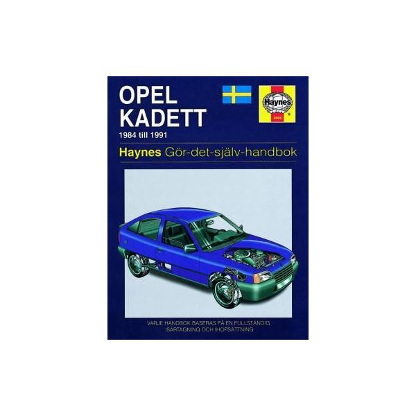 Opel Kadett 84-91 Swedish Revue technique Haynes