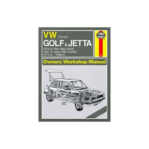 VW Golf Jetta Mk 1 Diesel 78-84 up to A classic reprint Revue technique Haynes Anglais