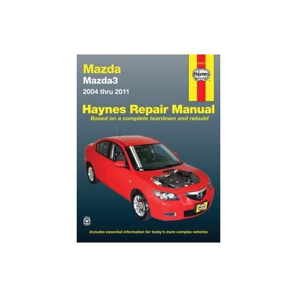Mazda3 Repair manual for 04 thru 11. Does not include information specific to all-wheel drive or turbocharged