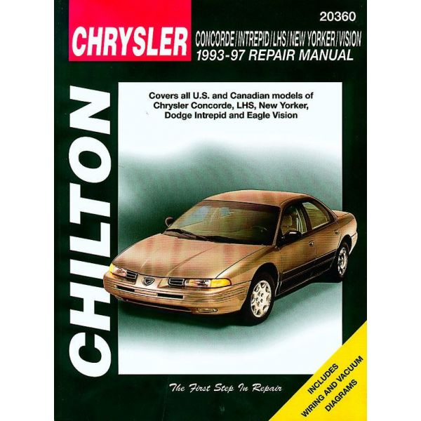 ChryslChrysler Colt Vista Chilton Repair Manual for 90-93er Concorde Intrepid LHS New Yorker Vision Chilton Re