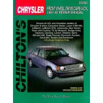 Chrysler Front Wheel Drive Cars 4-Cyl Engine only Chilton Repair Manual for 81-95 including coverage of 4-Cyli