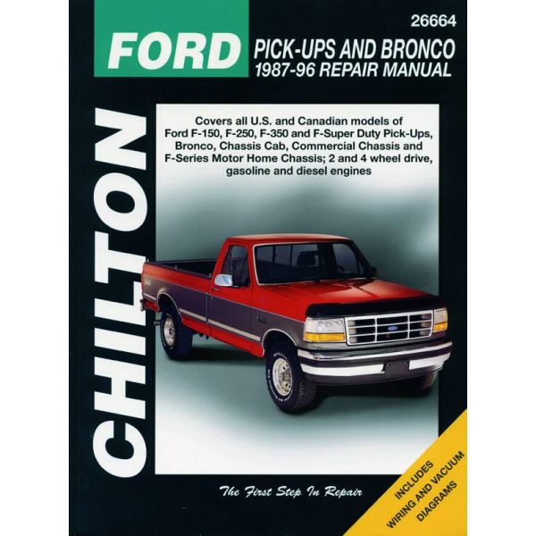 Pick-Ups F Bronco 87-96 Revue Technique Haynes Chilton FORD Anglais