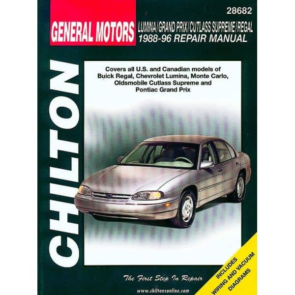 Regal Lumina Monte Carlo 88-96 Revue Technique Haynes Chilton GM Anglais