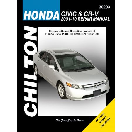 Civic 01-10 -CR-V 02-09 Revue Technique Haynes Chilton HONDA Anglais