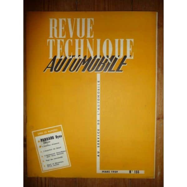 Dyna 58-59 Revue Technique Panhard