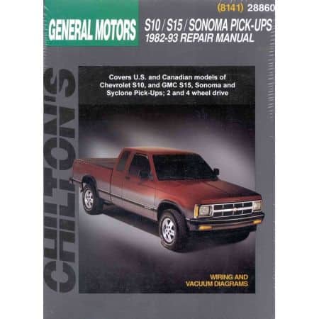 S10 S15 Sonoma Syclone 82-93 Revue Technique Haynes Chilton GM Anglais