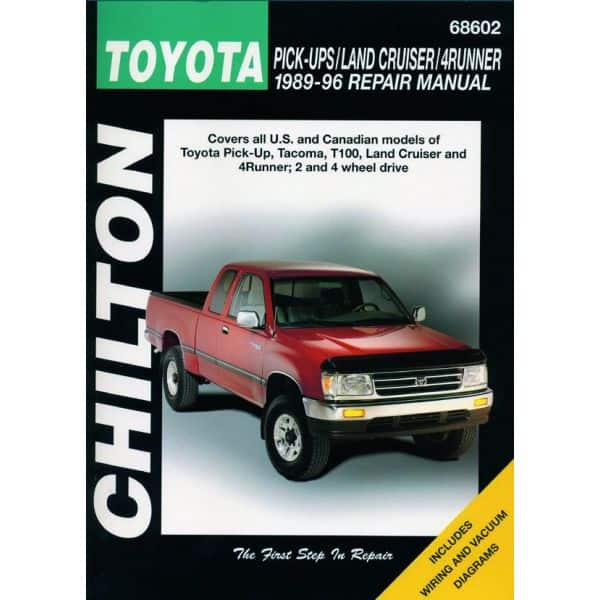 Tacoma T100 Land Cruiser 4Runner 89-96 Revue Technique Haynes Chilton TOYOTA Anglais