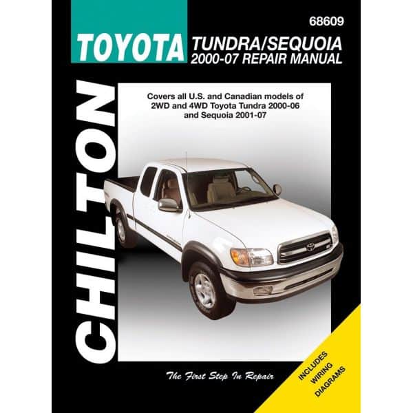 Tundra 00-06 Sequoia for 01-07 Revue technique Haynes Chilton TOYOTA Anglais
