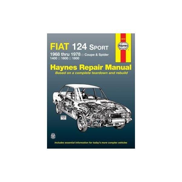 124 Sport Coupe & Spider 68-78  Revue technique Haynes FIAT Anglais