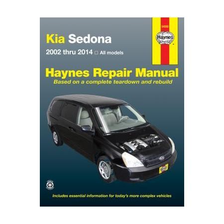Sedona 02-14 Revue technique Haynes KIA Anglais
