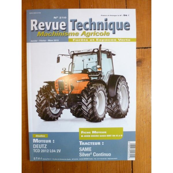 Silver Continuo Revue Technique Agricole SAME