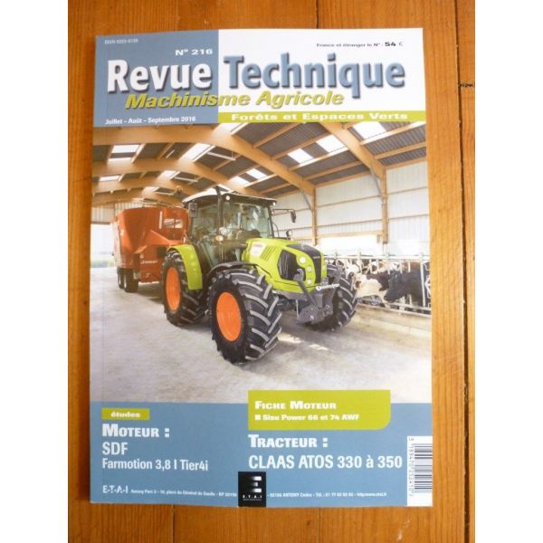 ATOS 330-350 Revue Technique Agricole CLAAS