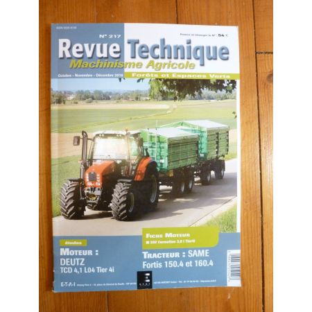Fortis 150.4 160.4 Revue Technique Agricole SAME