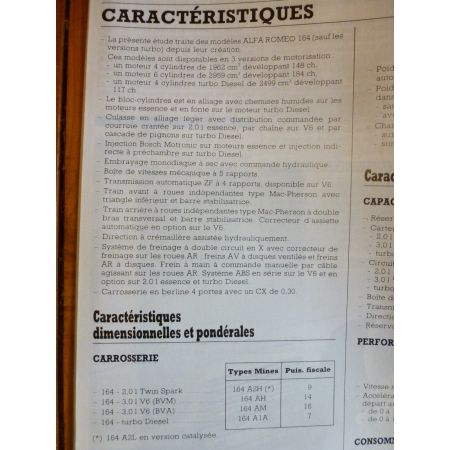 164 Revue Technique Alfa Romeo
