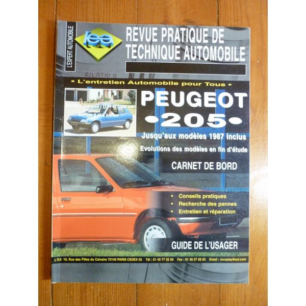 205 87- Revue Technique Peugeot