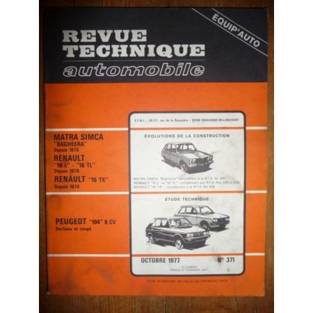 104 6CV Revue Technique Peugeot