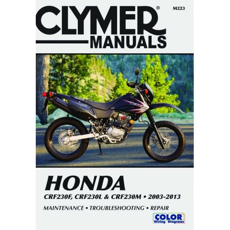 CRF230F 03-13, CRF230L & CRF230M 08-09 Revue technique Clymer HONDA Anglais