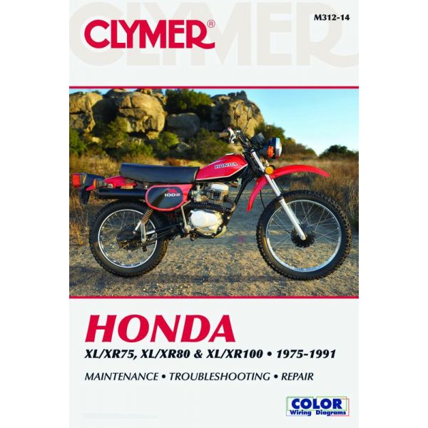 XL/XR75, XL/XR80 & XL/XR100 75-91 Revue technique Clymer HONDA Anglais